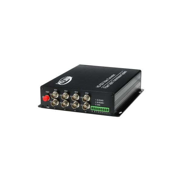 4 HD-SDI digital video converter Standalone single fiber single mode fiber transceiver