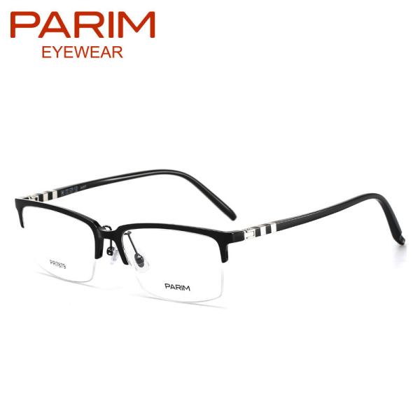 Light Half Frame Eyeglasses Optical Frames With Black / Blue / Brown Frame