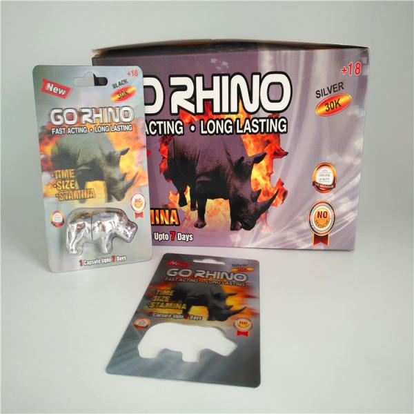 Slide Blister Pack Packaging Insert Card Male Enhancement Pills 3D Card Packaging Bags