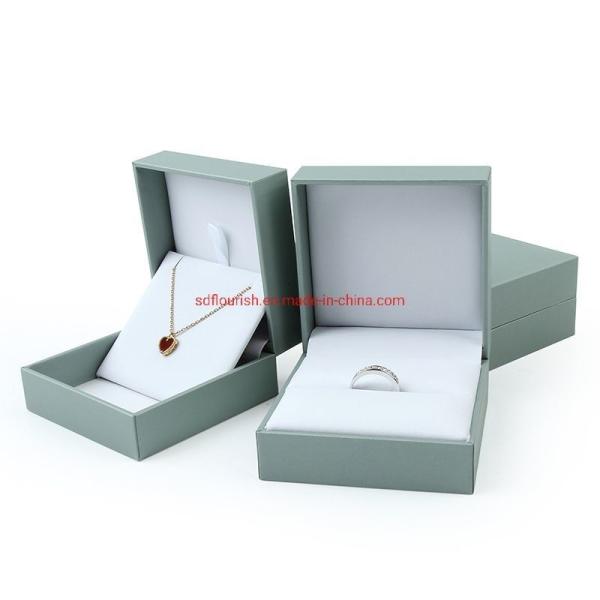 Deluxe Square Paper Jewelry Boxes Packaging Cardboard Anniversary Ring Box