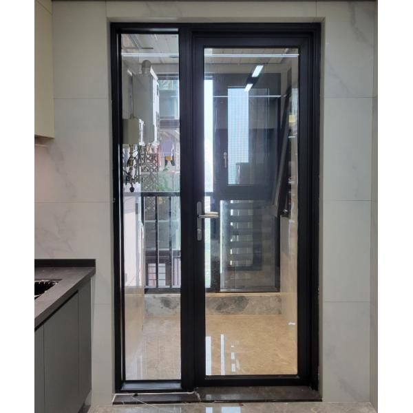 Double Glazed Aluminium Glass Swing Door 2mm Casement Window Door