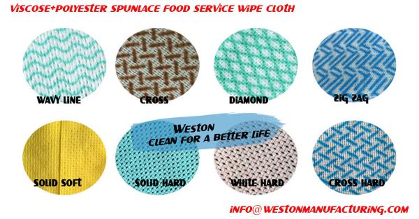 Quality Nonwoven wiper fabric of spunlaced non wovens wipes spun lace Woodpulp Nonwoven Fabric for sale