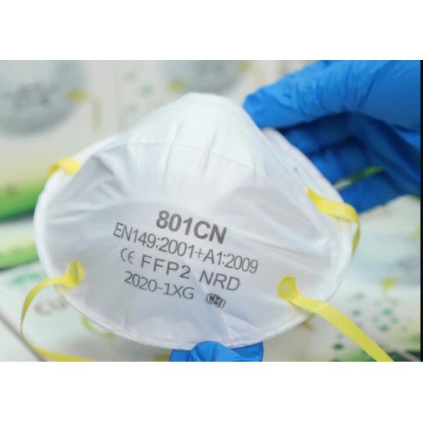 Skin Friendly N95 Face Mask Anti Dust Latex Free Good Air Permeability