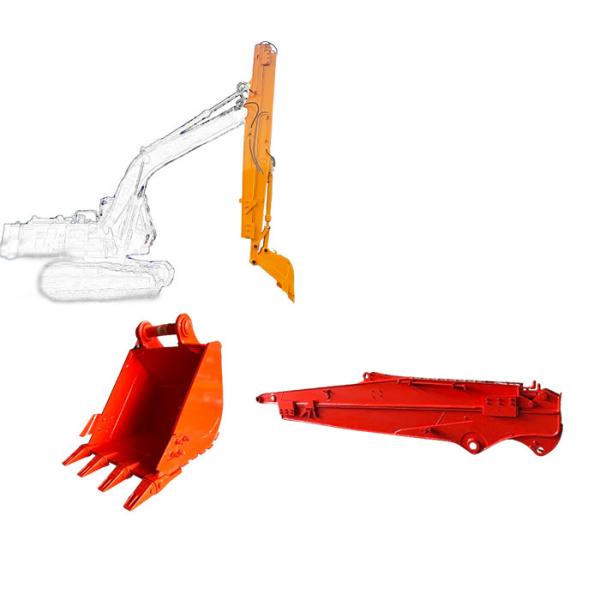 Hydraulic Telescoping Excavator With Standard Bucket For Digging House Foundation