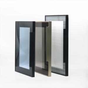 China Customized Sizes Aluminium Frame Sliding Glass Door Window For Wardrobe Hardware on sale