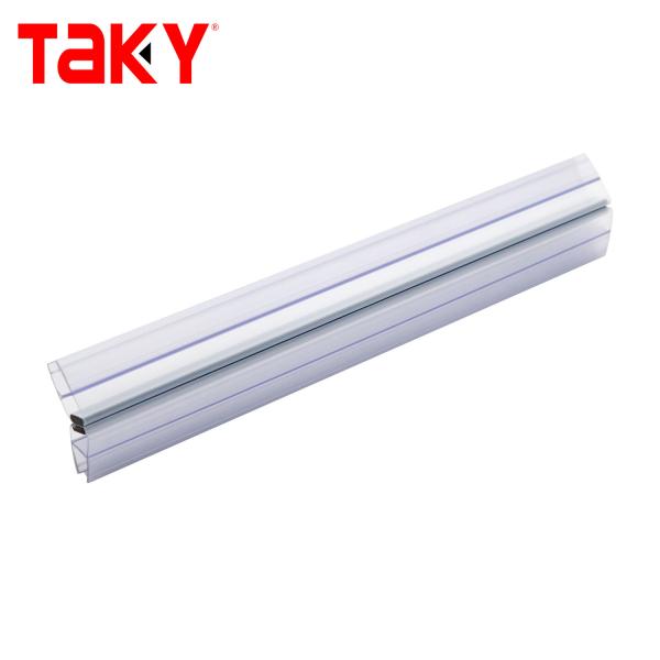 Transparent PVC Waterproof Seal Strip for 6mm-10mm Glass Shower Sliding Doors with Environmental Co-extruded PVC