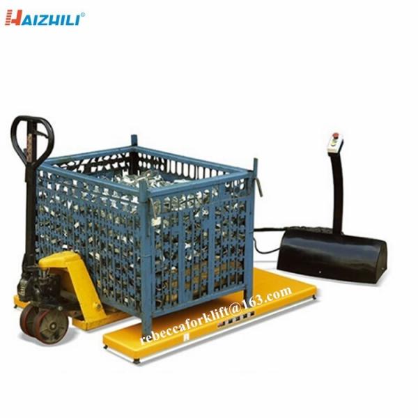 Stationary Hydraulic Scissor Lift Platform , 1500kg Heavy Duty Scissor Lift Table