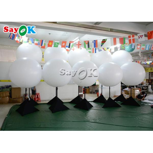 Event Advertising Inflatable Lighting Decoration Stainless Steel Tripod Balloon With Halogen Light