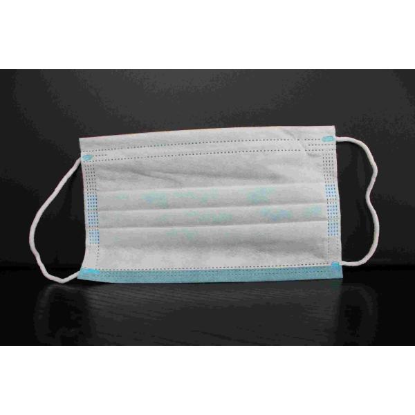 Disposable 3 Ply Non Woven Face Mask Non Irritating Low Breath Resistance