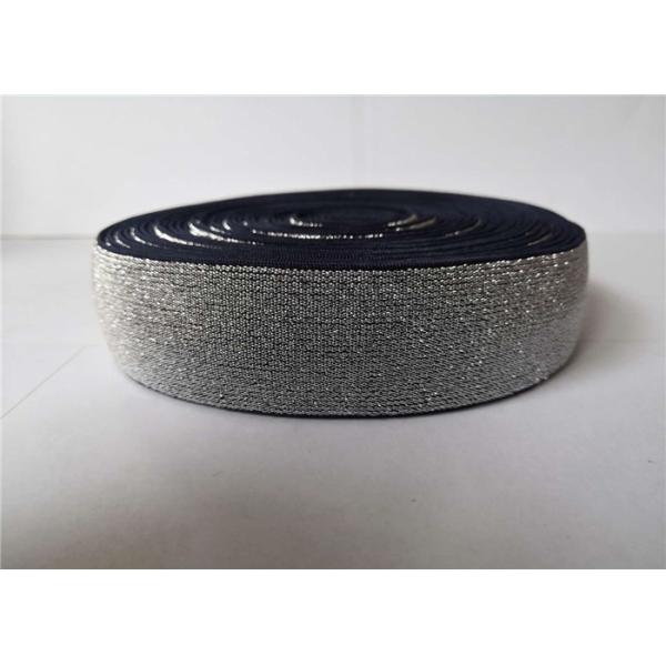 Polyester Webbing Tape Navy Blue Clip Bright Wire 4mm For Shoes Accessories