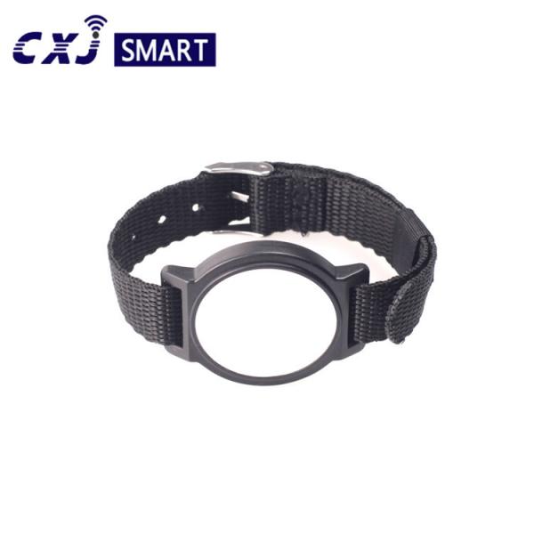 Contactless Fabric RFID NFC Bracelet Silicone Woven  1k Chips