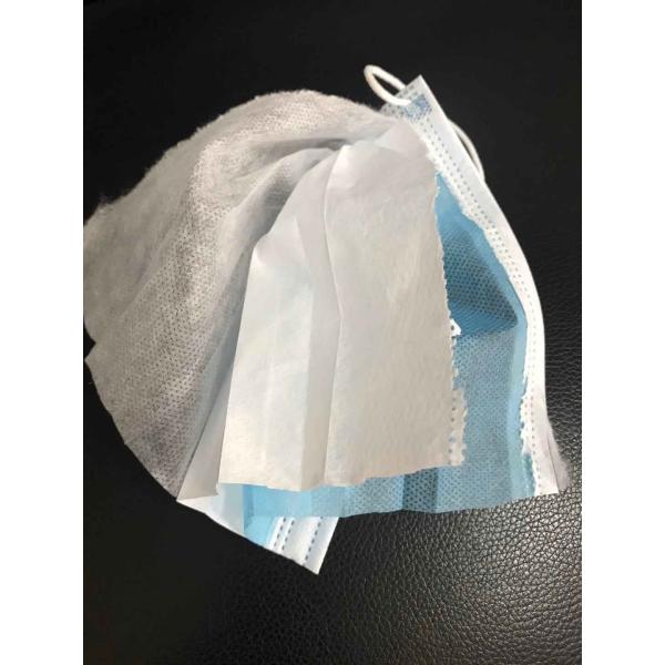 Skin Friendly 3 Ply Disposable Face Mask , Triple Layer Surgical Mask Breathable