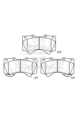 Toyota Land Cruiser 5700/Land Cruiser Front Ceramic Brake Pads 04465-60280