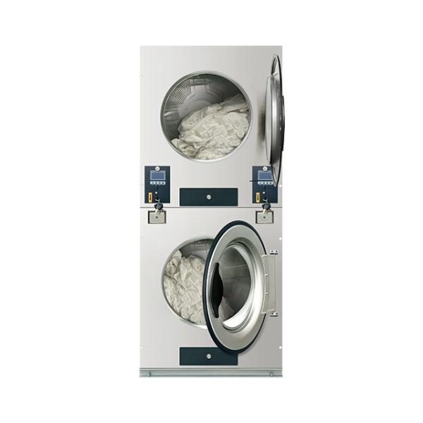 High-Efficiency Double-Deck Self-Service Laundry Dryer - Multi-Language, Remote