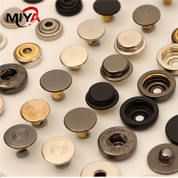 Round 15mm Bag Eyelet Zinc Alloy Metal Snap Buttons