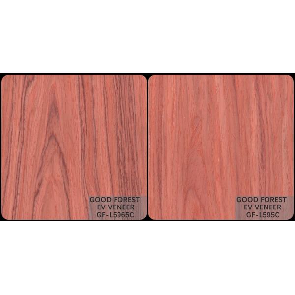 Engineered Wood Veneer Red Santos Rose Wood 2850mm length Size For door and cabinet face SZ-L220C/595C/3305C/6155C/5965C