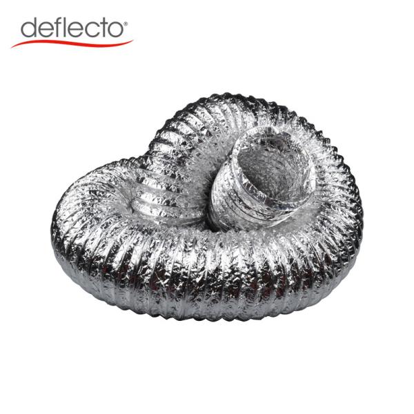 Double Layer Flexible Aluminum Air Duct / 6 Inch Flexible Duct Hose 25 Ft Air Pipe