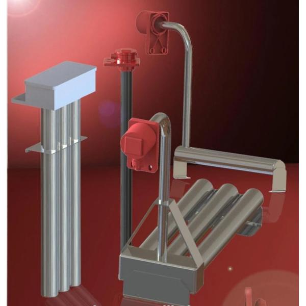 Non Dry Burning 6000W 35mm PTC Immersion Heater Over The Side