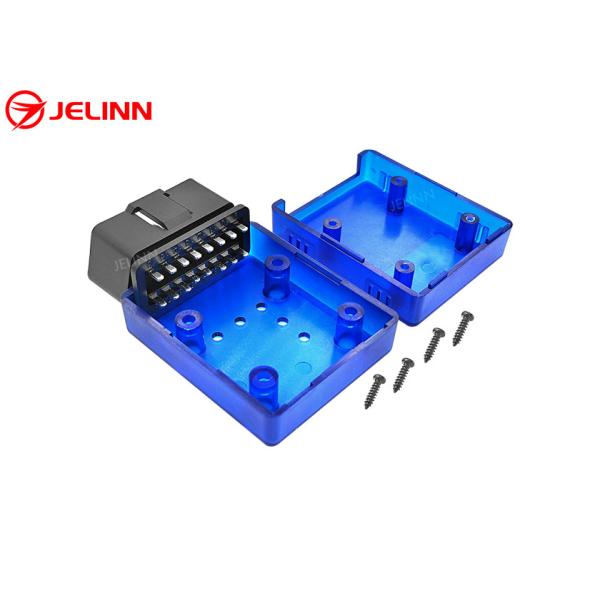 OBD 2 Enclosure Plastic Case OBD2 Shell With Straight Pin Connector
