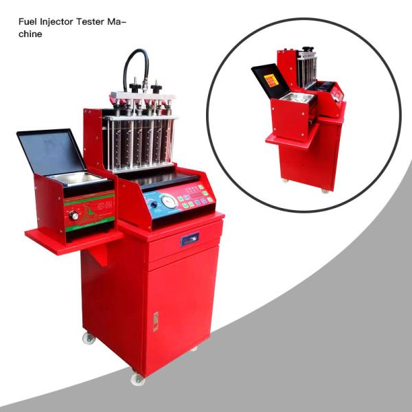 Six Test Cylinder 50r / Min 0.6Mpa Fuel Injector Tester Machine