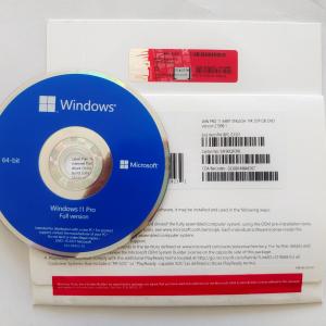 China FPP COA Microsoft Windows 11 Professional Key 64 Bit DVD OEM Package on sale