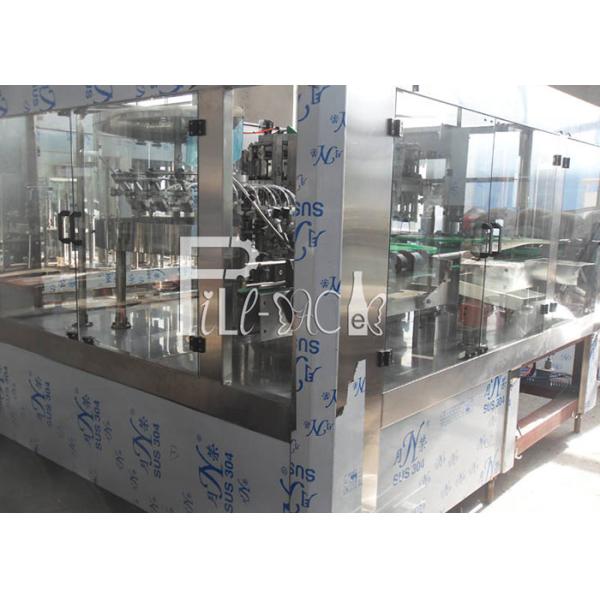 PET Plastic Glass 3 In 1 Monobloc Sparkling Water Wine Bottle Filling Machine / Equipment / Line / Plant / System