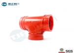 Durable Grooved Pipe Coupling / Equal Tee Ductile Iron Material Made