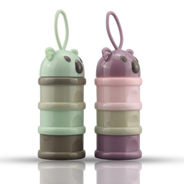 Clean 3 Layer Milk Powder Container , Cure Formula Powder Milk Dispenser