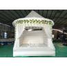 5x4 Inflatable Wedding White Bouncy Castle With Flower Decoration For Wedding for sale