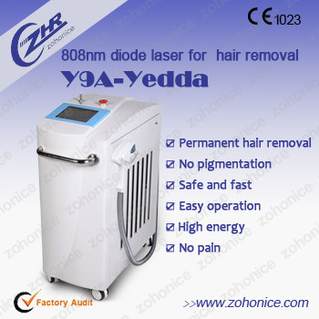 808nm Diode Laser Hair Removal Machine 808 Laser Epilator With Cooling System