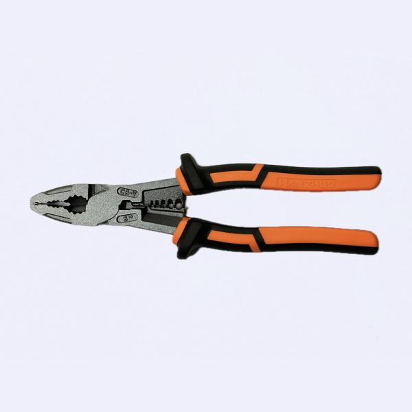 8 Telflon Finished Combination Pliers  High Leverage Wire Cable Crimping Tool
