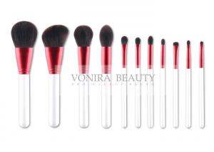  Vonira Hot Pink Limited Edition Real Hair Makeup Brush Set Pearl White Handle Manufactures