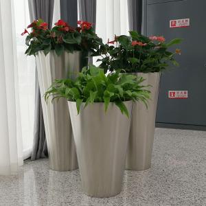  Mirror Finished Stainless Steel Flowerpot Large Metal Plant Pot Flowerpot Manufactures