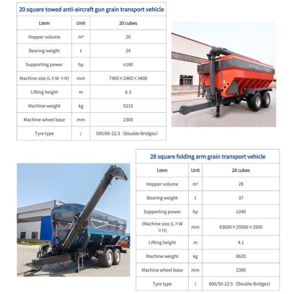 Agricultural Fertilizer Grain Transport Truck Wear Resistant 3-20cubic
