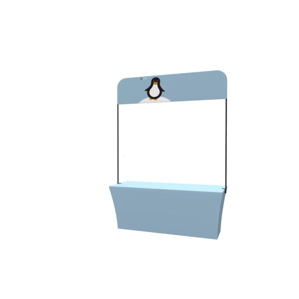 Polyester Fitted Trade Show Table Covers , Wedding Personalized Table Cloth