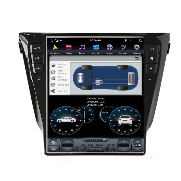 2013 2019 Qashqai Nissan Sat Nav Android 9.0 PX6 50W Vertical Tesla Screen