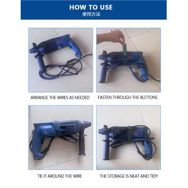Leather Hook And Loop Cable Ties Anti Slip Cable Management Straps For Drones And Model Aircraft