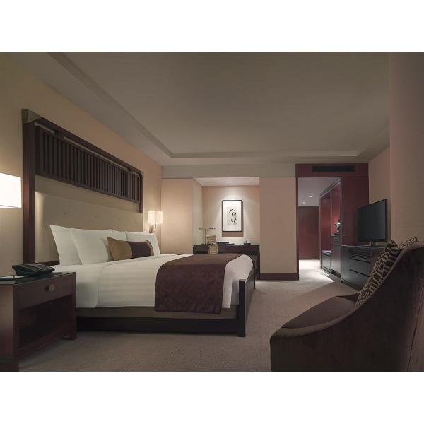 Luxury Zebrano Veneer Finished High End Bedroom Furniture Set / Full Size Bedroom Sets