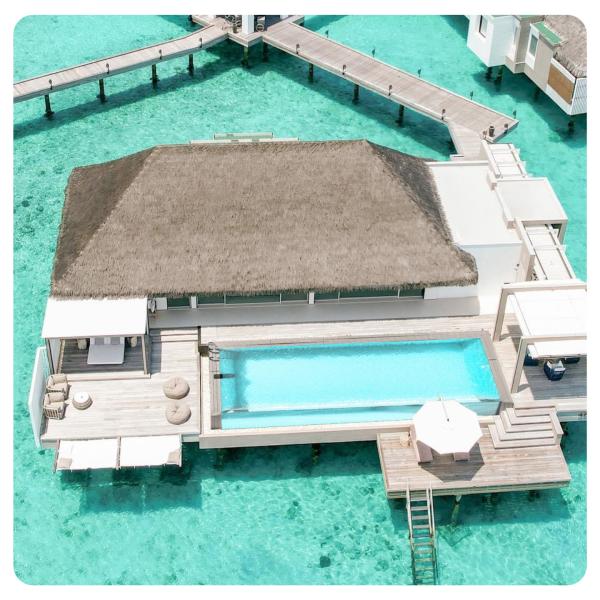 Clear Customizable Fiberglass Modular Above Ground Pool for Trendy Island Resort Villa