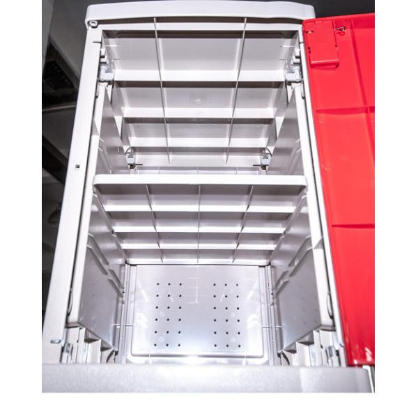 ABS Coin Operated Lockers Four Tier Waterproof Anti UV Aging For Employee