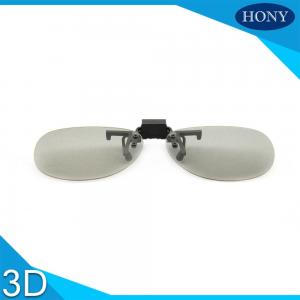  Clip On  Plastic Circular Polarized 3D Glasses Scratch Proof  For Movies Manufactures
