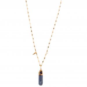  Gold-Plated Gemstone Pendant Necklace Zircon Women Fashion Chain Necklace Jewelry Supplier Manufactures