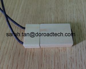  Wooden USB Flash Drives, Wood USB Memory Sticks, USB Pen Drive with String Manufactures