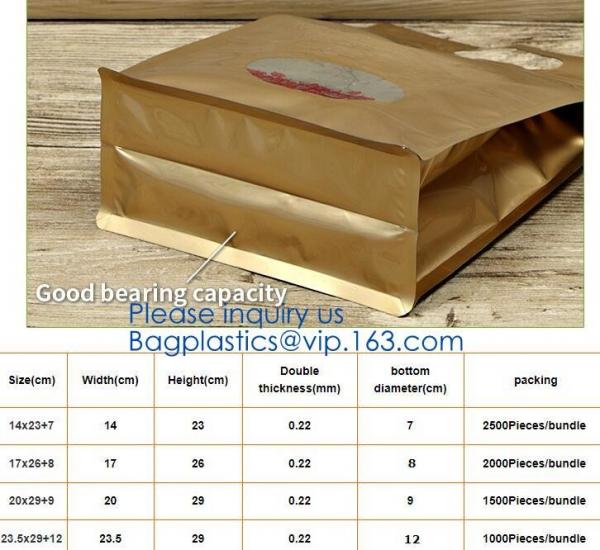 Seasoning powder flour condiment plastic stand up pouch soup spice packaging bag with window,Soup Packaging Bag, Retort