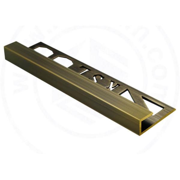 Interior Decoration Luxurious Brass Edging Strip Brushed Brass Tile Trim 10mm