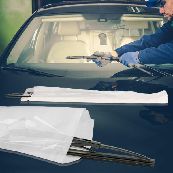 Disposable Recycled Trapezoidal LDPE Plastic Bags For Packaging Wiper