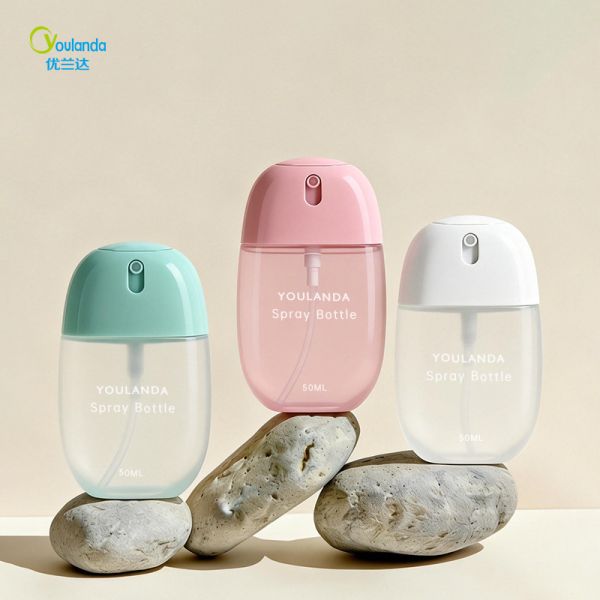 Portable 50ml Fine Mist Sprayer PETG Plastic Spray Bottle for Essential Oil and Perfume
