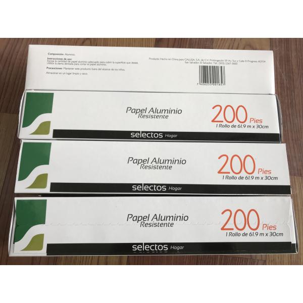 Disposable Silver Foil Wrapping Paper Roll 99.9% Purity Food Grade FDA Certification