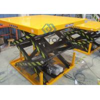 China 350kg Hydraulic Electric Mobile Double Scissor Lift Table Cart 70 Max Height for sale