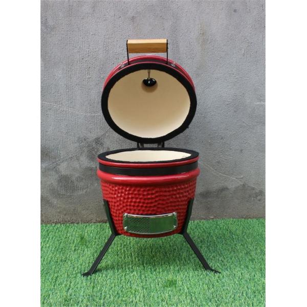Kitchenware 13 Inch Ceramic Barbecue Grill Outdoor Red